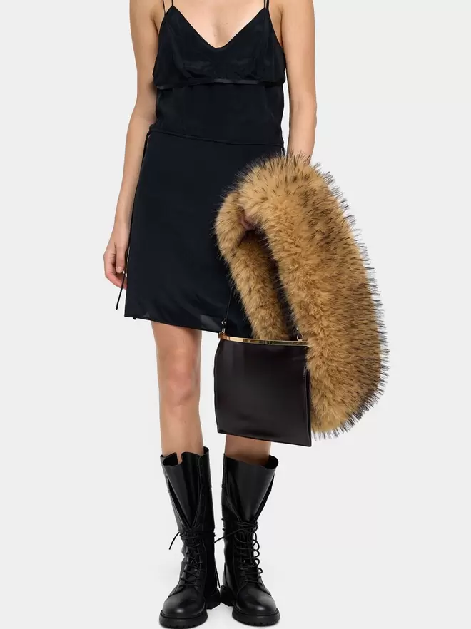 Fake fur stole