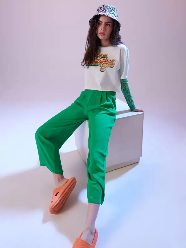Crop top mintával