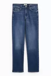 Straight jeans - mid-rise waist - LYCRA®