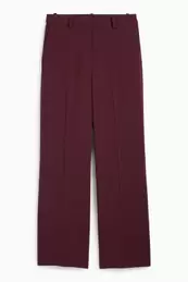 Business trousers - high waist - wide leg