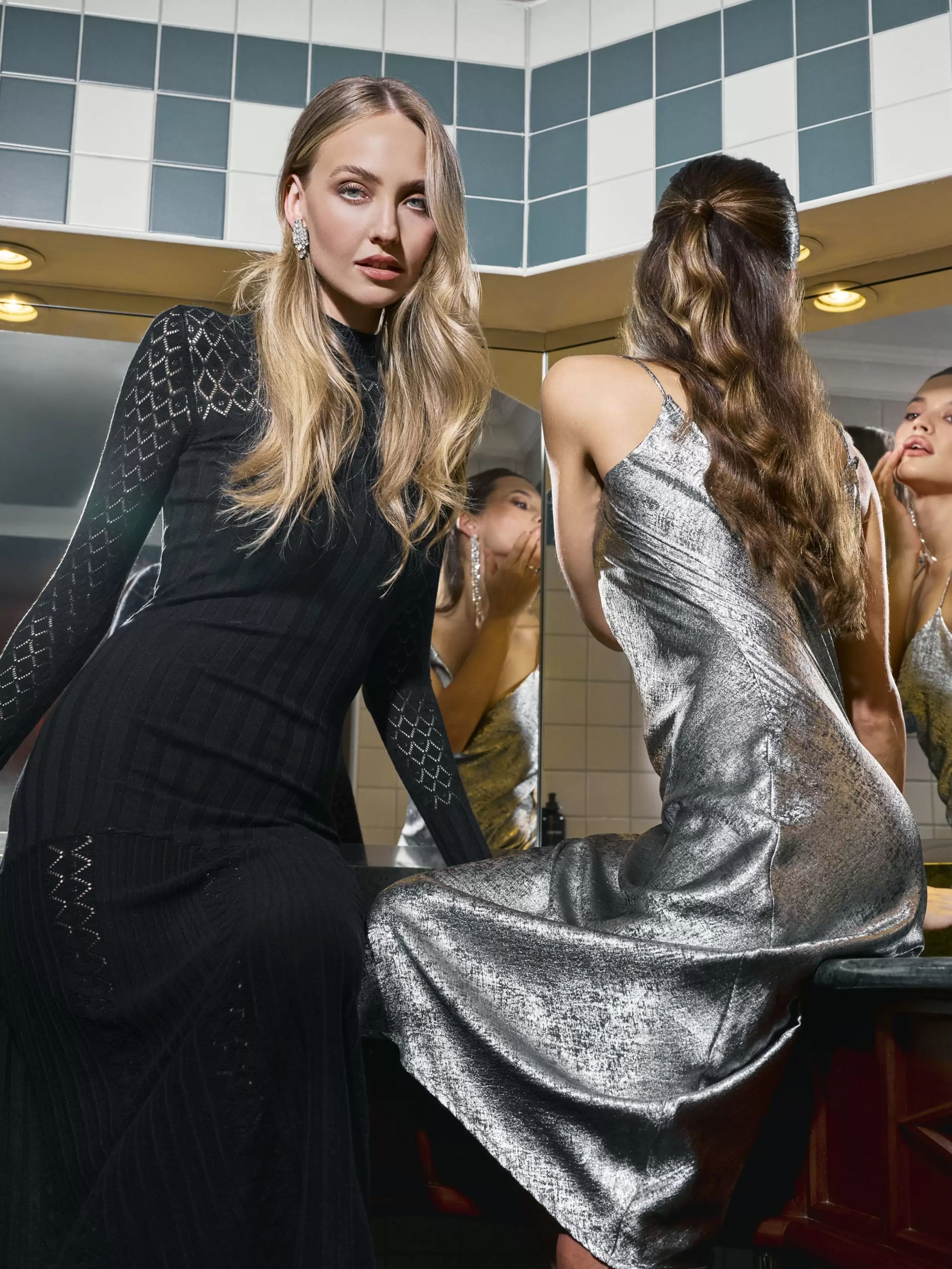 ORSAY fekete női maxi ruha