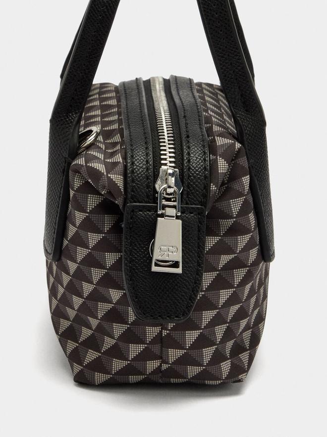 Nylon printed crossbody bag