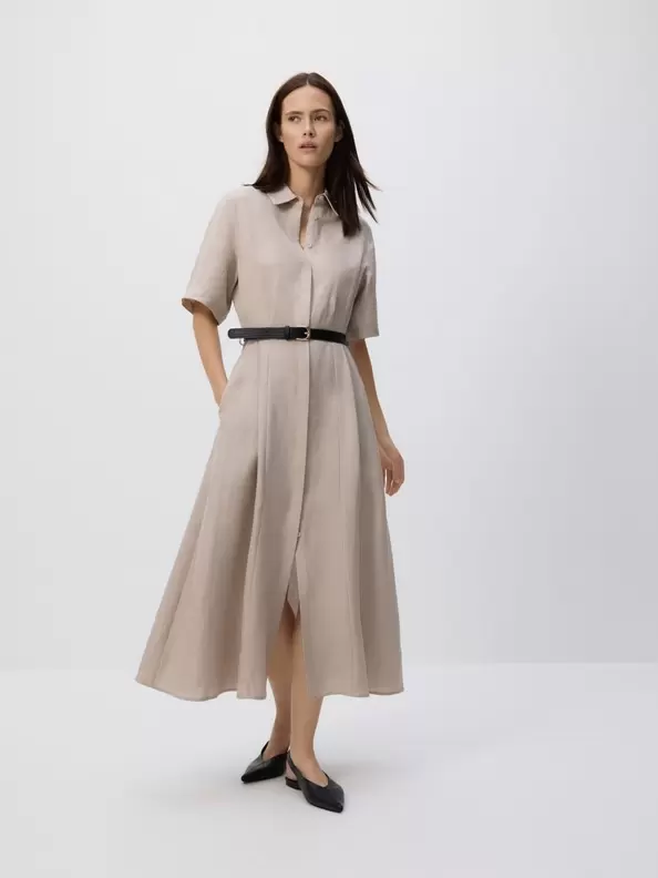 Lenkeverék midiruha