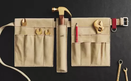 LEATHER CARPENTER BELT