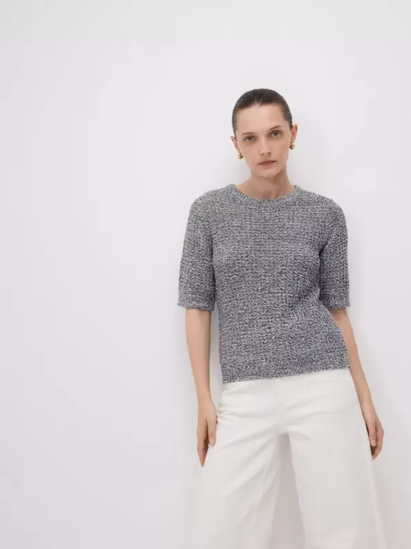 Rövid ujjú pulóver