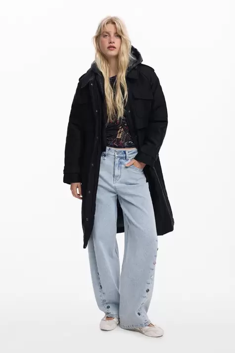 Hybrid padded coat