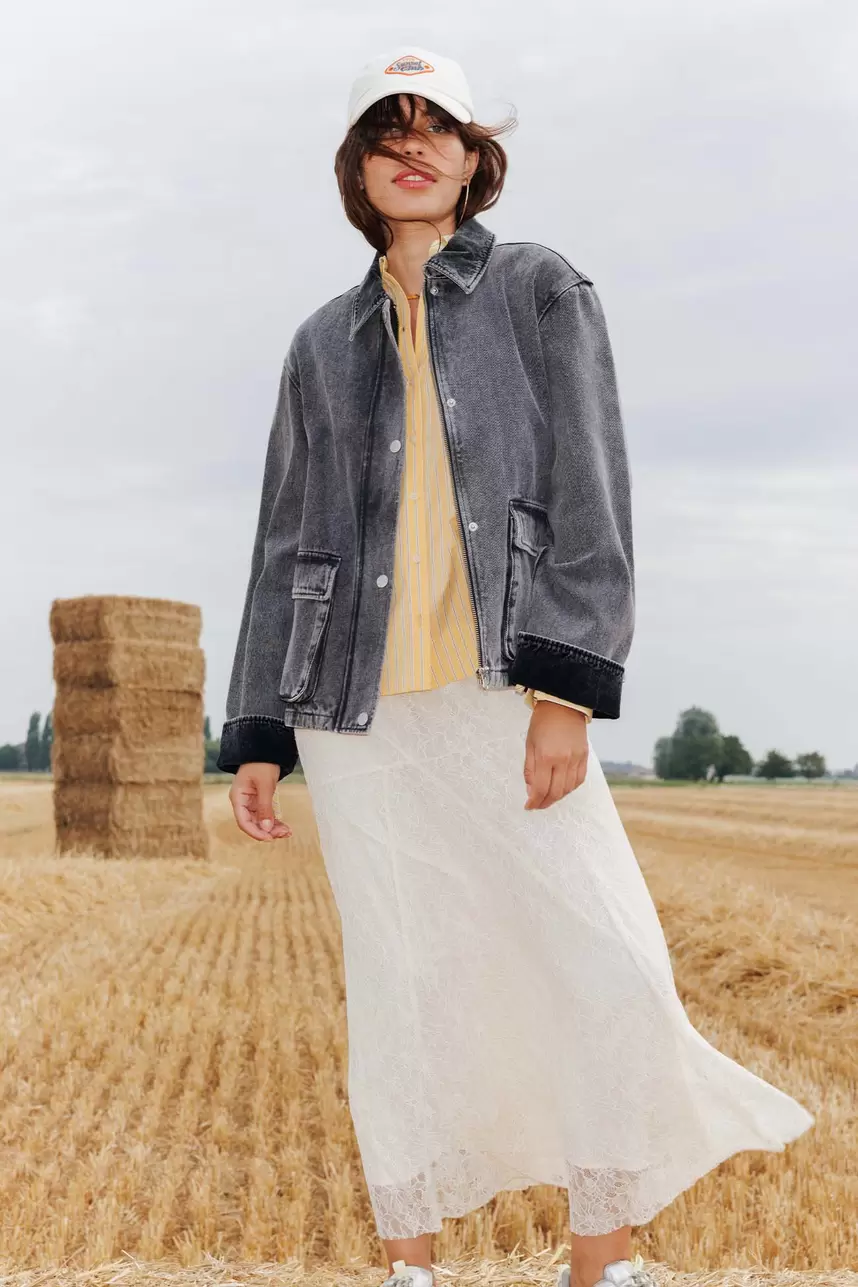 Denim workwear jacket