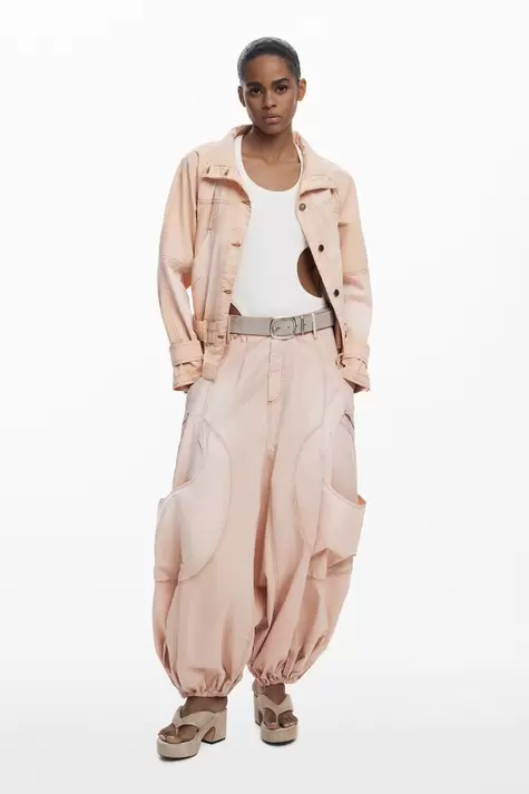 Turtleneck denim jacket