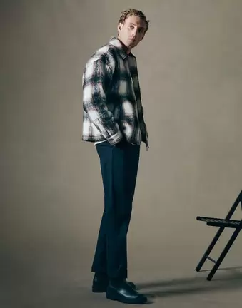 ASOS COLLECTIVE quilted shacket in shadow check