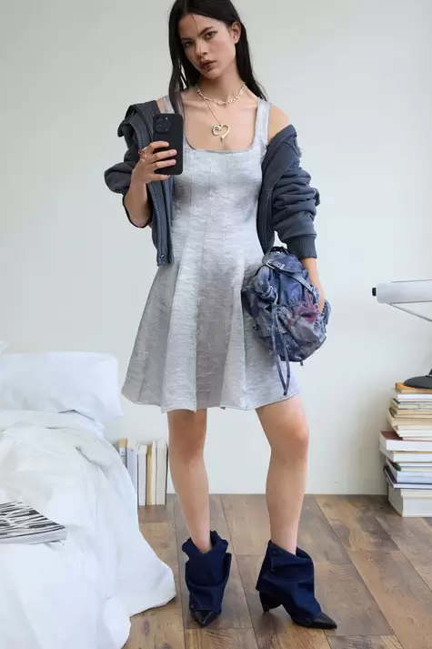 Hooded jacket with fur