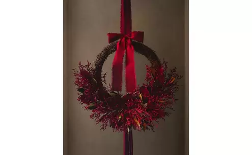 EUCALYPTUS FLOWER CHRISTMAS WREATH DECORATION