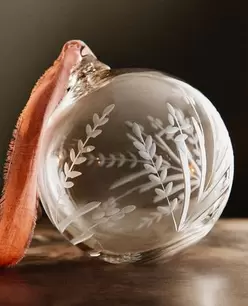 CRYSTAL BALL CHRISTMAS TREE BAUBLE