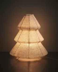 LINEN CHRISTMAS TREE LAMP (46 CM)