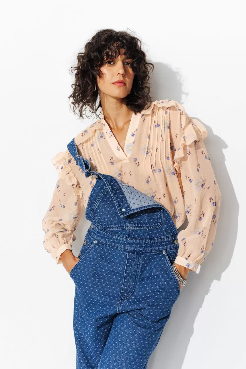 Lightweight floral blouse