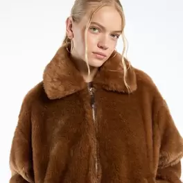 Faux fur jacket