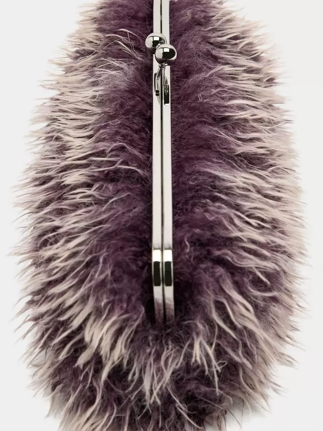 Party bag with fur effect