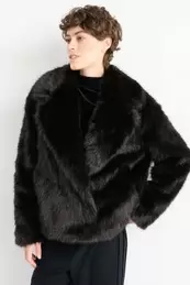 Faux fur jacket