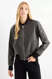 Bomber jacket - faux leather
