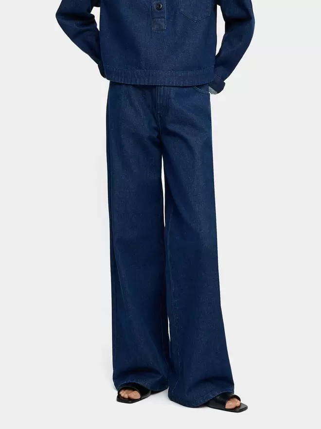 100% cotton denim trousers