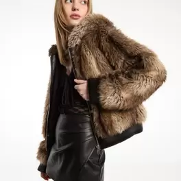 Faux fur jacket