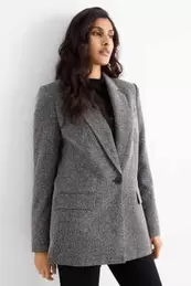 Long blazer - regular fit