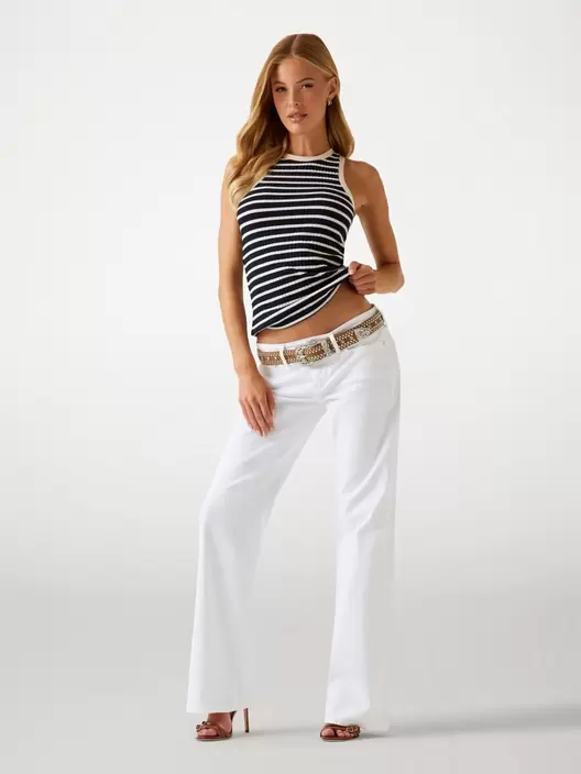 Low rise slouchy jeans