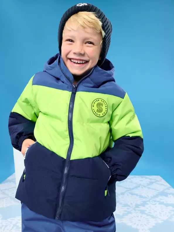 Steppelt puffer kabát kapucnival