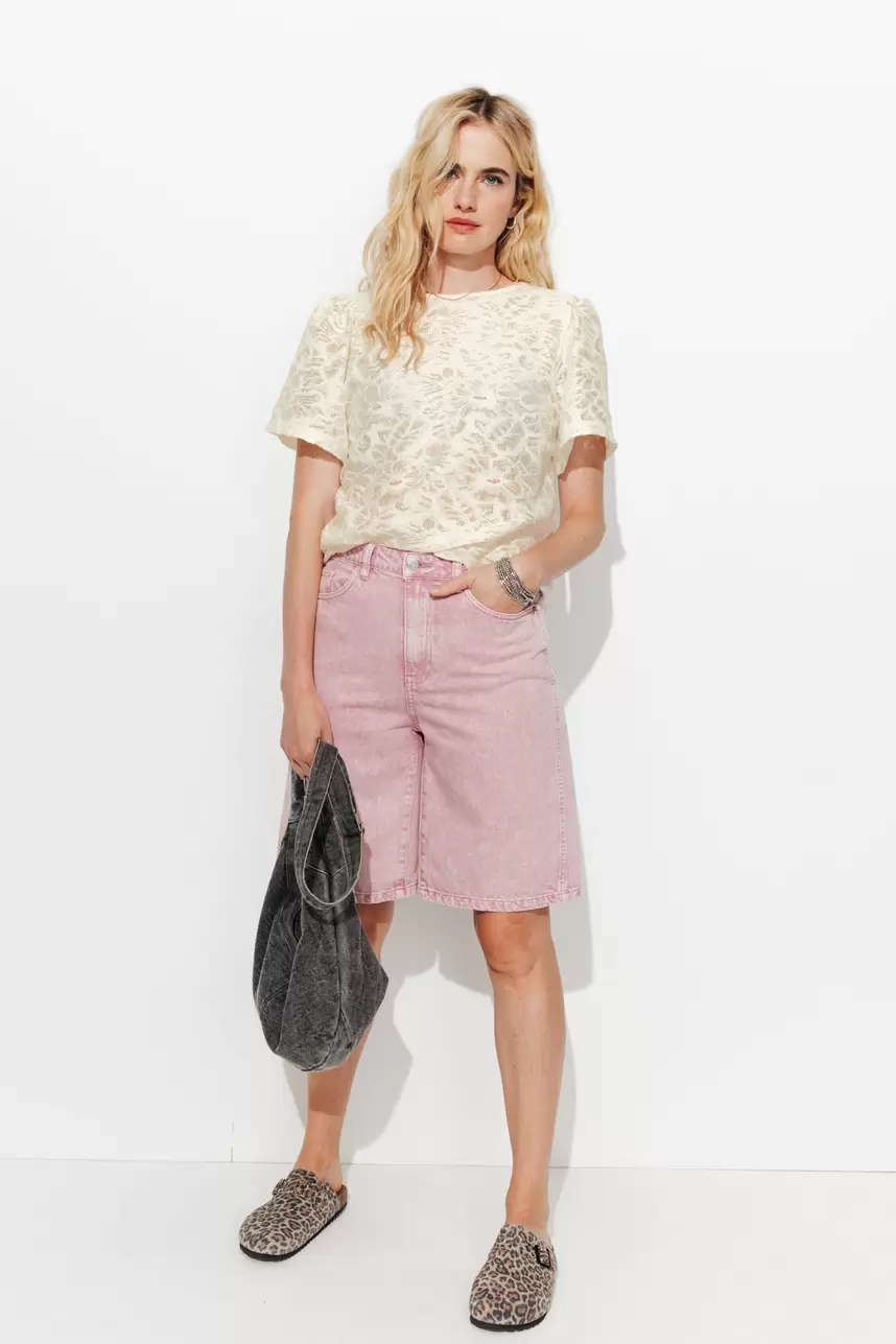 Lace-effect top