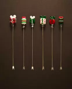 PACK OF CHRISTMAS GIFT SKEWERS (PACK OF 6)