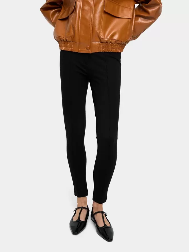 Patent T-bar ballerina flats