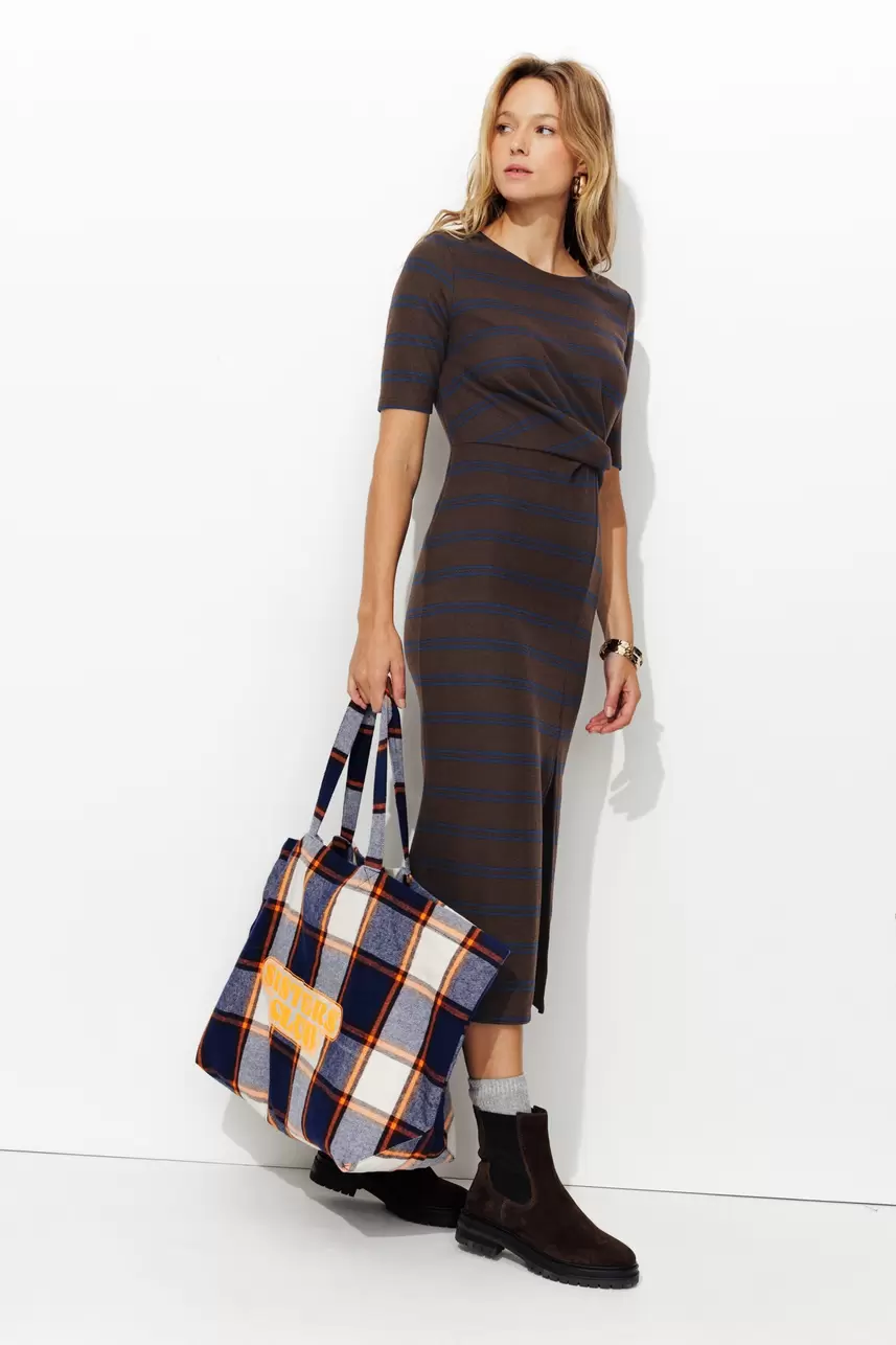 Long ribbed jersey dress