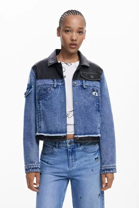 Waxed Mickey™ denim jacket