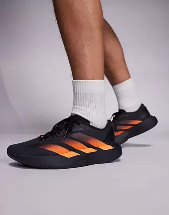 adidas Running Adizero EVO SL trainers in black and orange