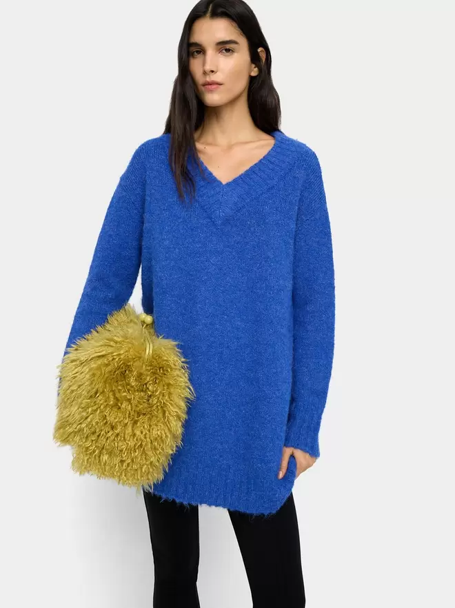 Plain knit sweater