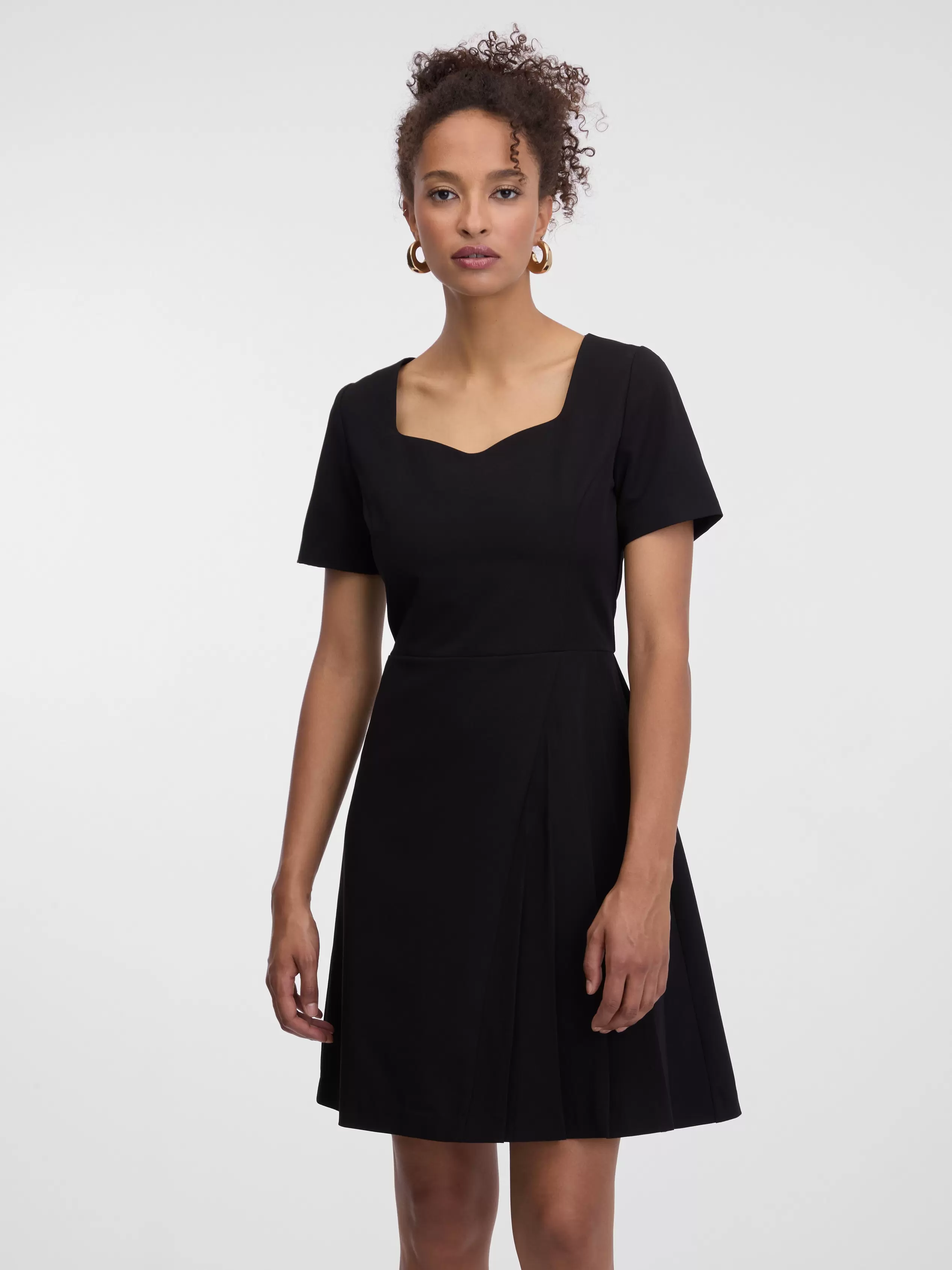 ORSAY fekete női térdig érő ruha