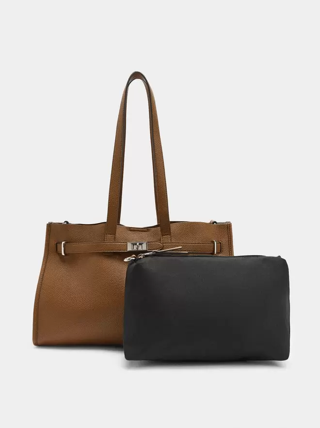 Laptop bag with removable pouch