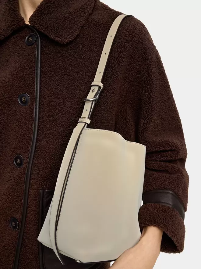 Shoulder bag with soft texture