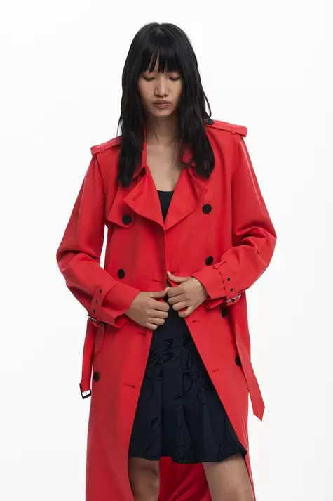Detachable trench coat