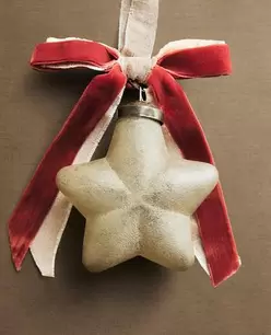 VINTAGE STAR CHRISTMAS TREE DECORATION
