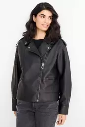 Biker jacket - faux leather