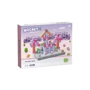 Mágneses építőkockák - lila város 193 db /cs