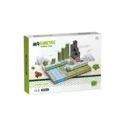 Mágneses építőkockák - zöld város 169 db /cs