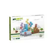 Mágneses építőkockák - zöld város 100 db /cs