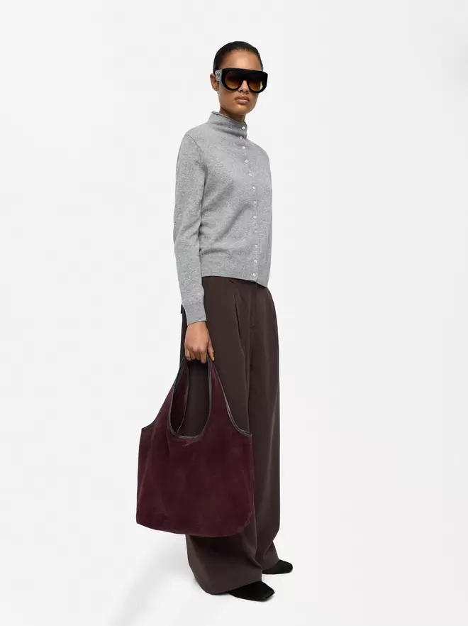 Leather shoulder bag