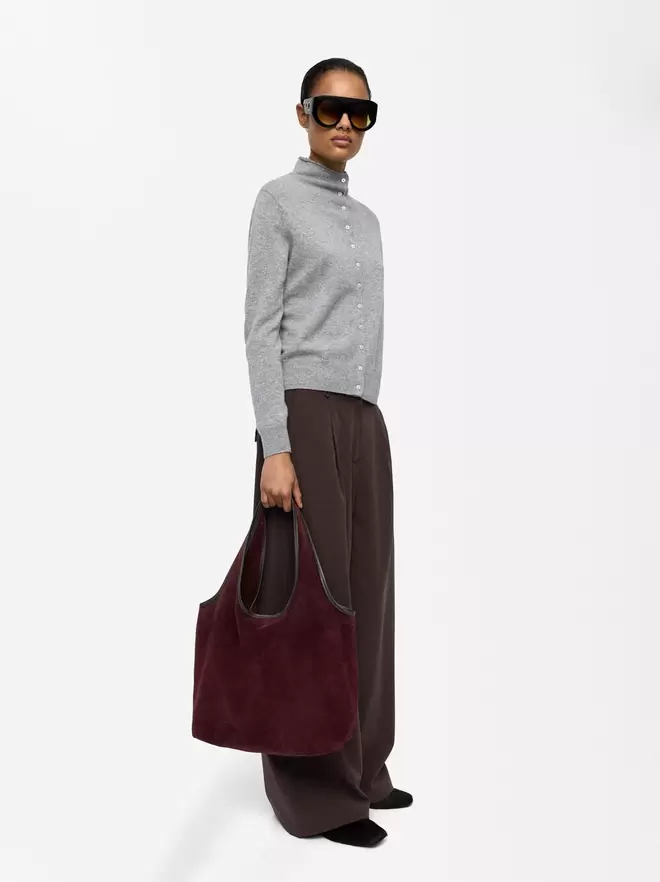 Leather shoulder bag