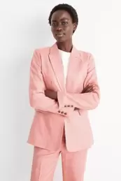 Linen business blazer - regular fit