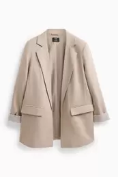 Long blazer - regular fit - linen blend