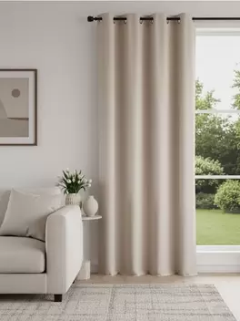 Egyszínű függöny ringlivel