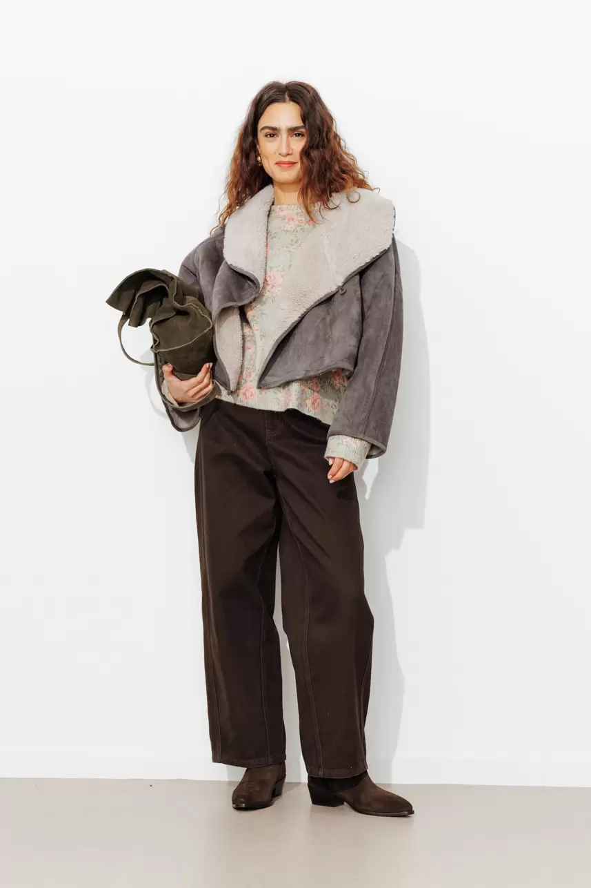 Mock sheepskin jacket