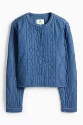 Quilted denim jacket